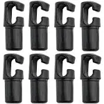 Upper Bounce Universal Trampoline Pole Cap C-Cap, Set of 8 Black