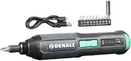 Amazon Brand - Denali by SKIL 4V Cordless Stick Screwdriver with 34-Piece Bit Set, Carrying Case, and USB Cable