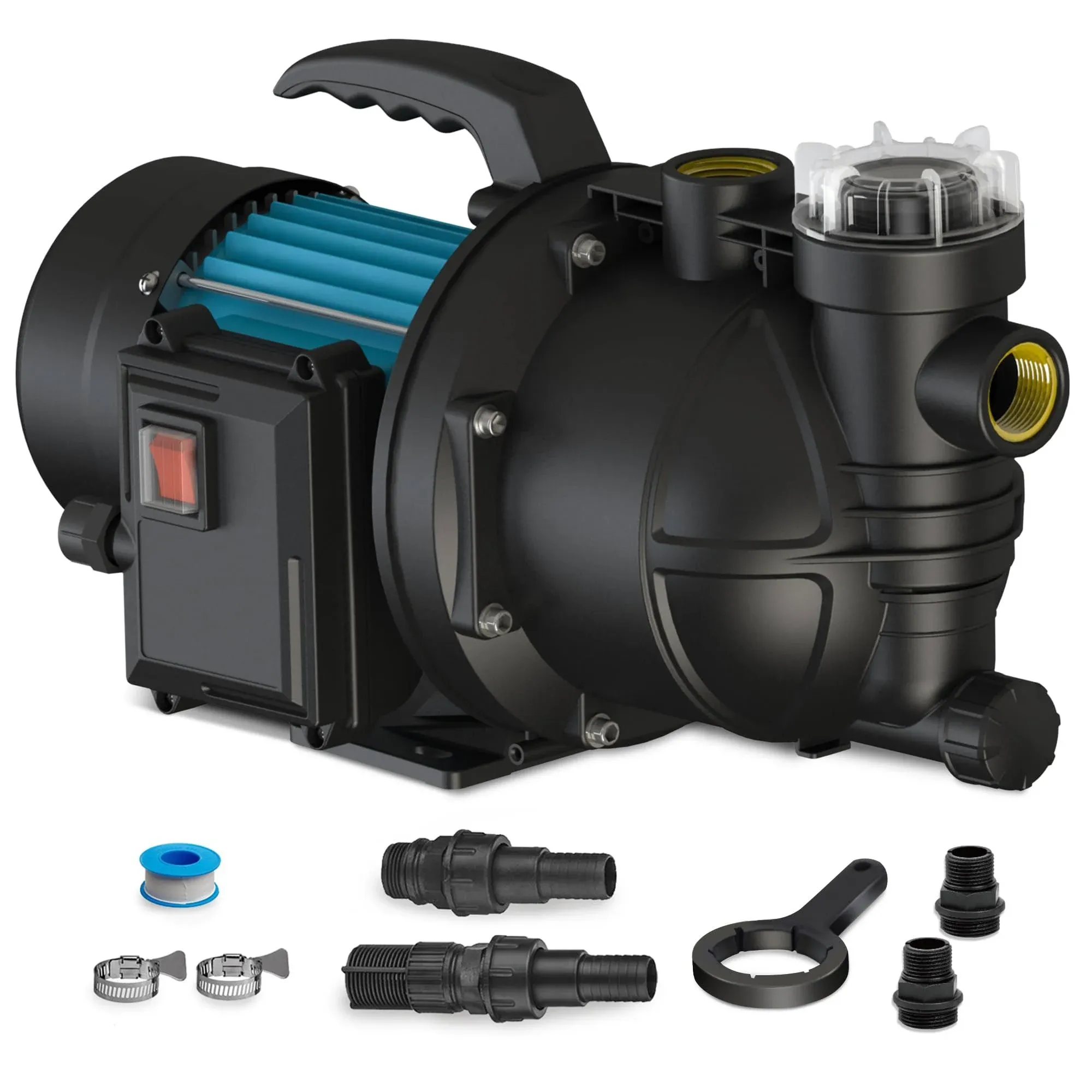 FLUENTPOWER 1.5HP Portable Garden Booster Pump with Prefilter  | eBay