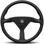 Momo Montecarlo Steering Wheel 350 mm - Black Leather/Black