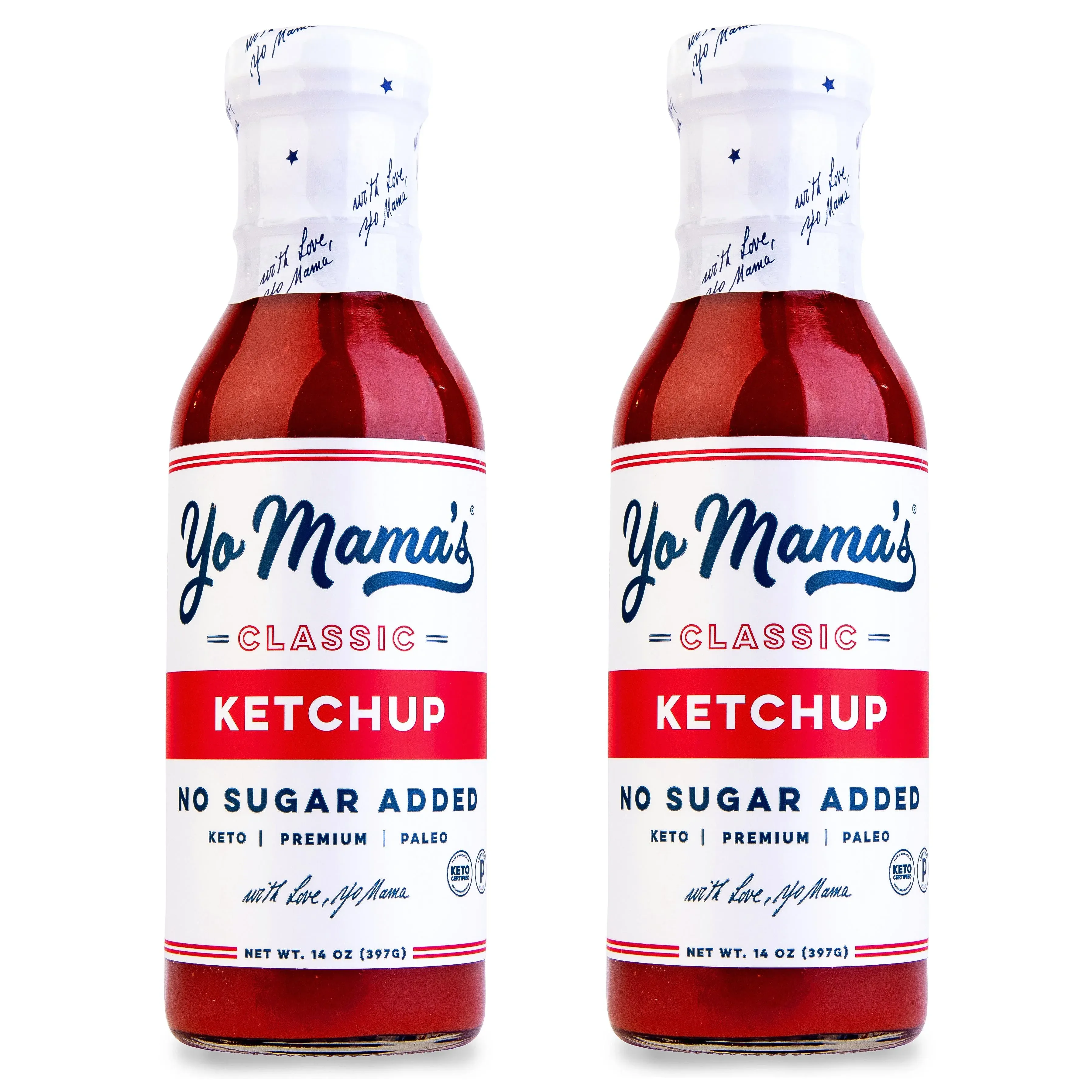 Yo Mama's Foods Keto Classic Ketchup Pack of 2