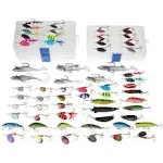 60 Pieces Fishing Lures, 5 Tackle Box with Tackle Included, Trout Lures Rooster 