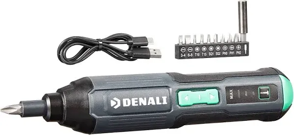  Denali by SKIL 4V Cordless Stick Screwdriver with 10-Piece Bit Set and USB Cabl