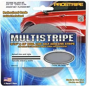 Prostripe R32006 5/16" x 40' Multistripes Silver Metallic