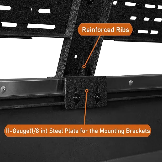 Fit Toyota Tundra 2007-2023 Tacoma 2005-2023 Rear Truck Bed Cargo Steel Rack 