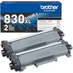 Brother Genuine TN830XL 2pk High Yield Black Toner Cartridge 2-Pack