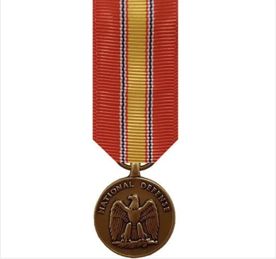 GENUINE U.S. MINIATURE MEDAL: NATIONAL DEFENSE