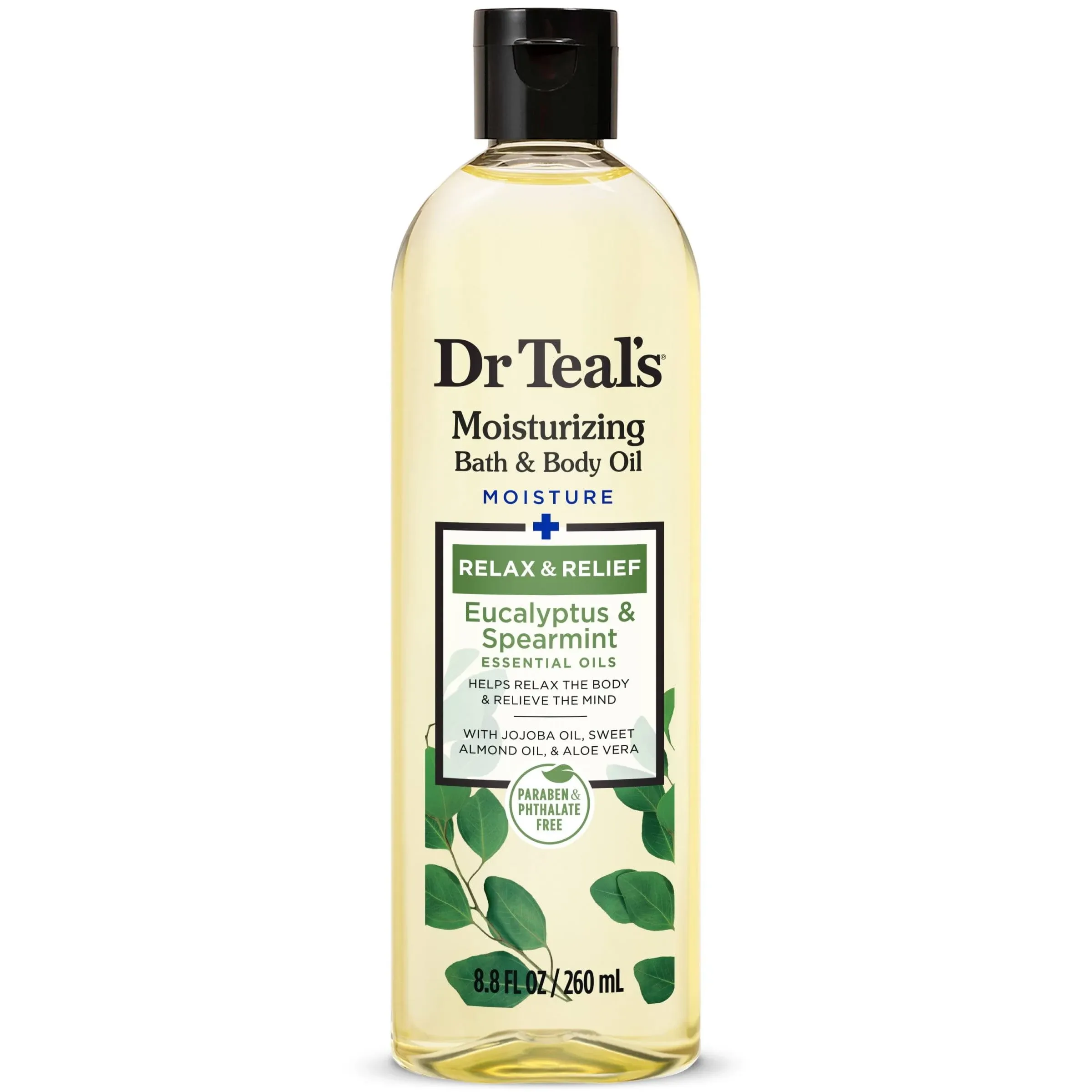 Dr Teal's Rejuvenating Eucalyptus & Spearmint Moisturizing Bath & Body Oil - 8.8 fl oz