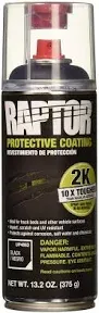 U-POL 4883 Raptor 2K Aerosol Truck Bedliner Protective Coating - Black