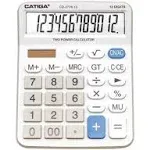 Premium Commercial 12-Digit Large Desktop Calculator with Huge 5-Inch LCD Display Screen, Giant Responsive Buttons, Battery and Solar Powered, Perfect for Home/Office Accounting Finance Use, CD-2776