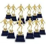 Juvale 12 Pack Small Gold Soccer Trophies for Team Award Ceremonies, Championship Games, Sports Competitions (2.5 x 6 in)