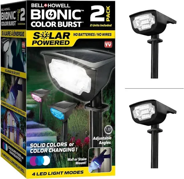 Bell + Howell Bionic Colorburst LED Solar Landscape Light - 2 Pack