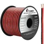 TYUMEN 50FT 14/2 Gauge Red Black Cable Hookup Electrical Wire LED Strips Extension Wire 12V/24V DC Cable, 14AWG Flexible Wire Extension Cord for LED Ribbon Lamp Tape Lighting