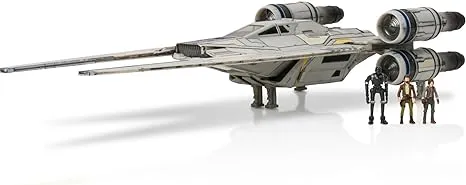 Star Wars Micro Galaxy Squadron U-Wing Starfighter with 3pk Micro Figure Set