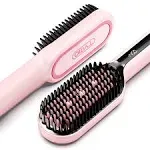 TYMO Ionic Hair Straightener Brush with 16 Temps, 30s Heat-up, Dual Voltage - for Thick, Thin, Curly Hair