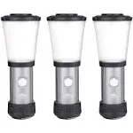 Cascade Mountain Tech 500-Lumen IPX4 Water-Resistant LED Flashlight Lantern with Strobe 3-Pack