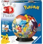 pokémon 3d puzzle ball (73 pieces)  plushes  anime  puzzle