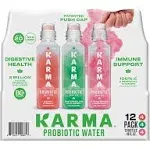 Karma Probiotic Water Variety Pack 18 Fluid Ounce (Pack of 12)