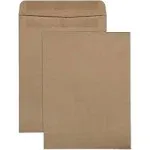 Quality Park 100% Recycled Brown Kraft Redi Seal Envelope, 9 x 12, Brown Kraft, 100/Box