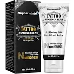 Nupharmisto Maximum Strength Numbing Cream Tattoo (2oz/ 60ml), Painless Tattoo Numbing Cream, Numbing Cream for Tattoos Extra Strength with 5X