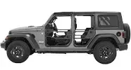 Bestop 51740-01 HighRock 4x4 Element Doors Matte Black Front For Jeep 18-22