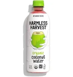 Harmless Harvest Organic Coconut Water Drink, Hydrate with Natural Electrolytes, No Sugar Added, Fair for Life Certified, Original Coconut Water 12 Fl Oz (Pack of 12)