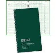 Class Record Book for 9-10 Weeks. 50 Names. Smaller Size 7&#034; X 11&#034; (R9010)