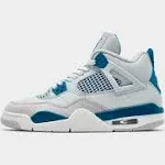 Air Jordan 4 Retro GS - Off White / Military Blue