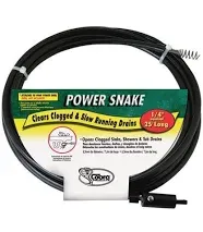 Power Snake 1/4 in. Snake Drain Auger 15 ft. L