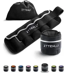 ZTTENLLY Adjustable Ankle Weights 1 To 2/5/10/20 LBS Pair with Carry Bag