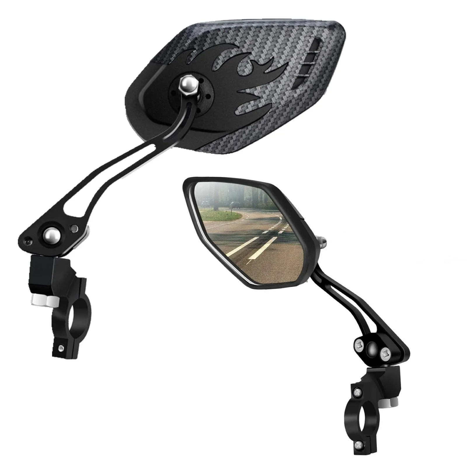 Cycling Bicycle Mirror Motorcycle Looking Glass Handlebar MTB Bike Rearview