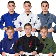 Elite Sports Kids BJJ GI, Youth IBJJF Children’s Brazilian Jiujitsu Gi kimono &amp;