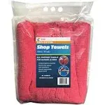 Affordable Wipers New Industrial A-Grade Shop Towels -Red Cleaning Towels- Multipurpose Cleaning Red 50-Pack