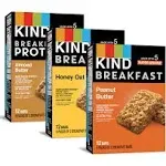  Breakfast Bars, Variety Pack, Honey Oat, Almond Butter, Peanut Butter, Heal