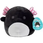 Squishmallow 8" Jaelyn The Black Axolotl - Official Kellytoy Plush