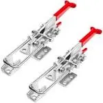 POWERTEC Heavy Duty Adjustable Latch-Action U Bolt Self-locking Toggle Clamps, 700 lbs Holding Capacity, 431 (2 Pack) 20341