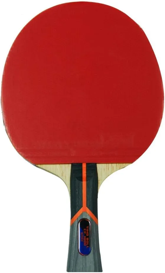 Butterfly Timo Boll Carbon Fiber Ping Pong Paddle | ITTF Approved Table Tennis Racket | Ping Pong Sponge and Rubber | Carbon Layers in Ping Pong Racket for Power | Professional Ping Pong Paddle