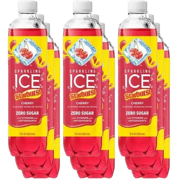 Starburst Sparkle Variety of Sparkling Ice Water