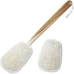 17 Inch Natural Exfoliating Loofah Back Scrubber On A Stick With Luffa Sponge Pa