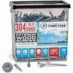 #10 x 3 inch Stainless Steel Deck Screws 350 Pack 5 Pound T25 Star Drive Type 17 Point 18-8 (304) Grade Stainless Steel by Eagle Claw Fasteners