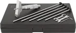 Mitutoyo 0 to 6&#034; Range, 6 Rod, Satin Chrome Finish Mechanical Depth Micromete...