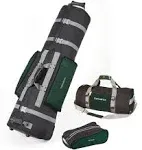 Samsonite Golf Deluxe 3 Piece Golf Travel Set with Wheeling Travel Cover Golf Bag, Duffel Bag, & Shoe Bag