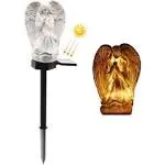 Solar Light Outdoor Angle For Cemetery Led Waterproof Angel Lamp Solar Angel Lig