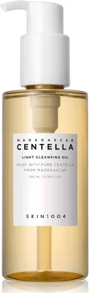 SKIN1004 Madagascar Centella Light Cleansing Oil 6.76 fl.oz, 200ml, Pure and Light Oil with Fresh Cleansing Effect, Micellar Cleansing Hypoallergenic Use