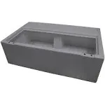 Wise 8wd100-1b-221 Deluxe Series 36 inch Pontoon Bench Seat Base, Grey