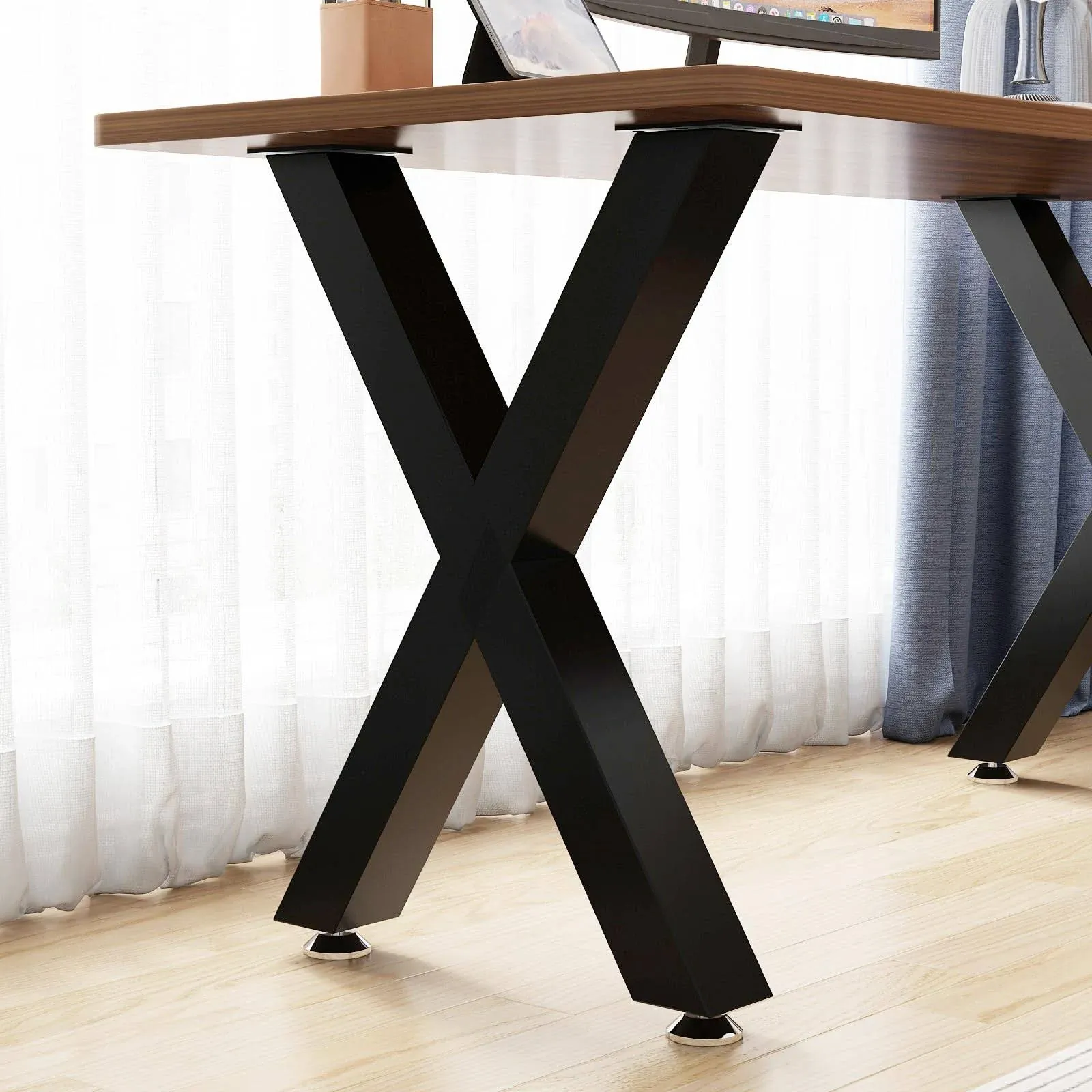 HOMEkayT 16 inch Black Table Legs