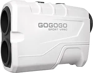 Gogogo Sport Vpro Golf Rangefinder 900 Yards Slope Laser Range Finder with Pinsensor & Flag-Lock, 6X Magnification, Pulse Tech