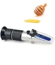 aichose Honey Refractometer for Honey Moisture, Brix and Baume 3-in-1 Uses