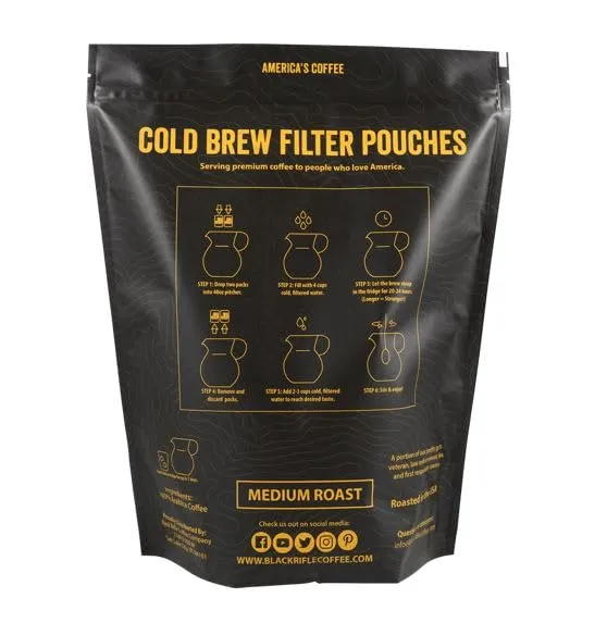 Black Rifle Coffee Company Just Black Cold Brew Coffee Packs