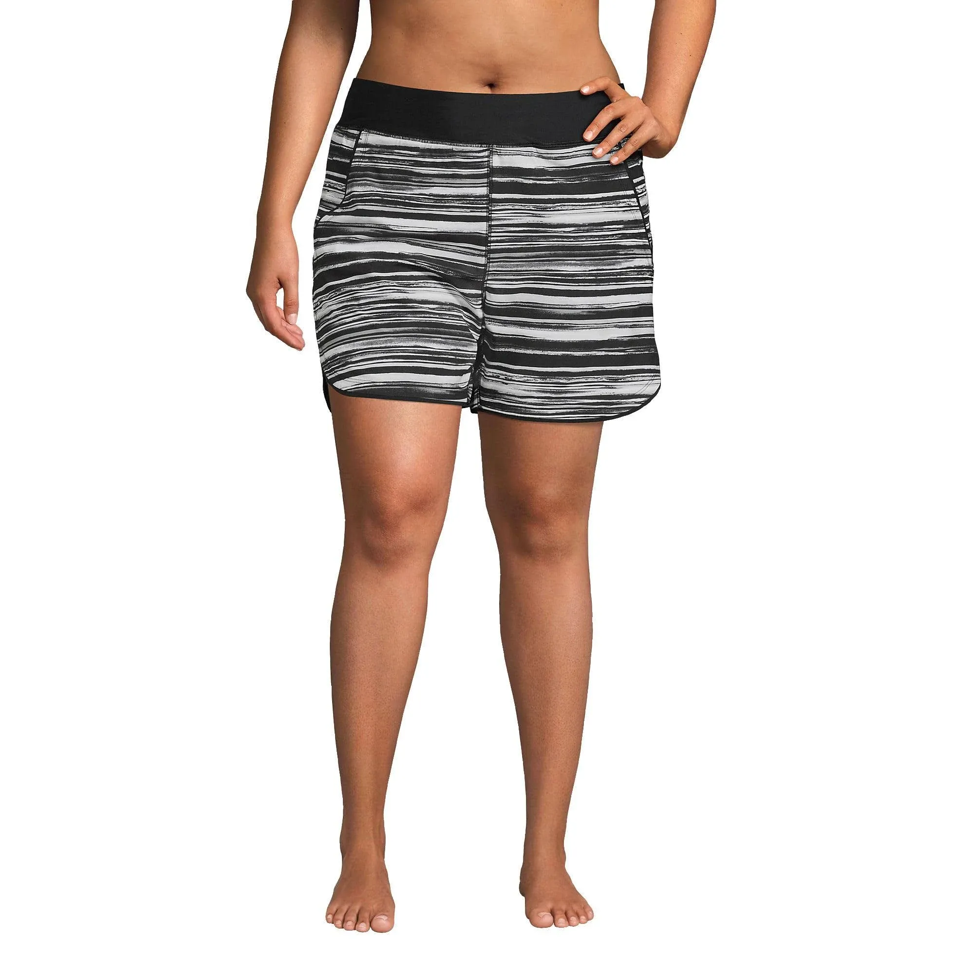 Lands' End Women's 5" Quick Dry Swim Shorts with Panty